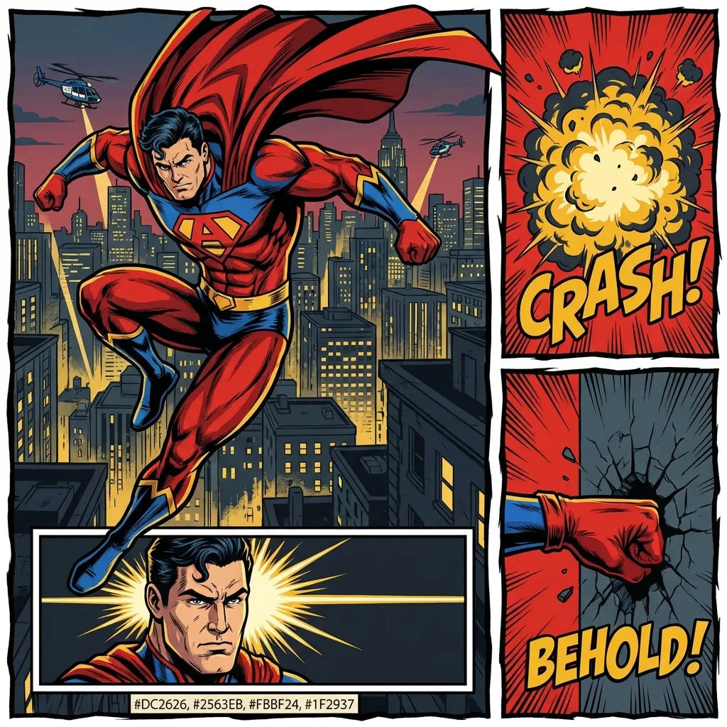 Superhero Style Comic