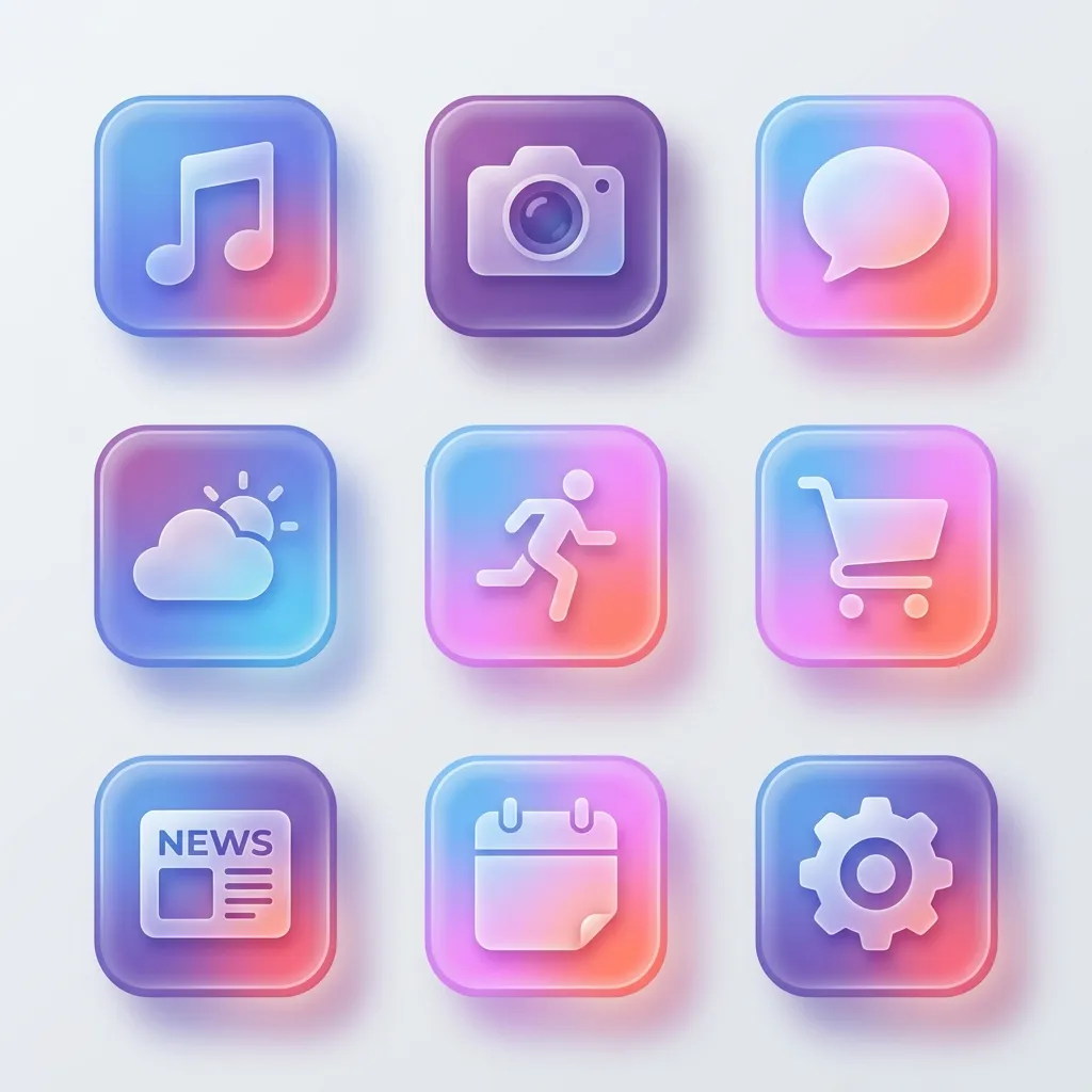 Flat style icon preview