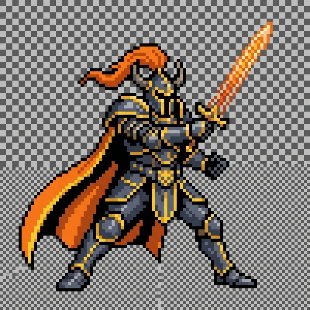 8-bit retro pixel art style preview