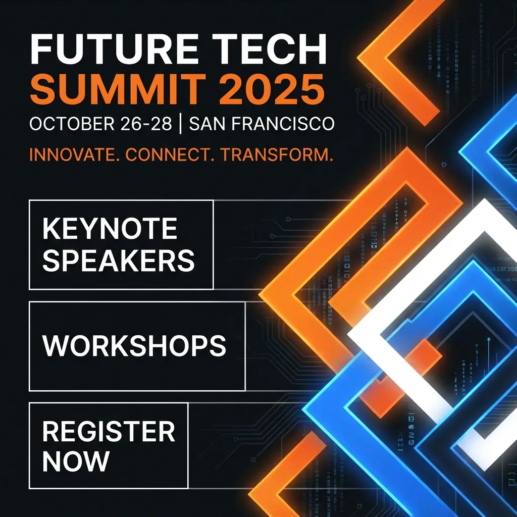 Event poster design example